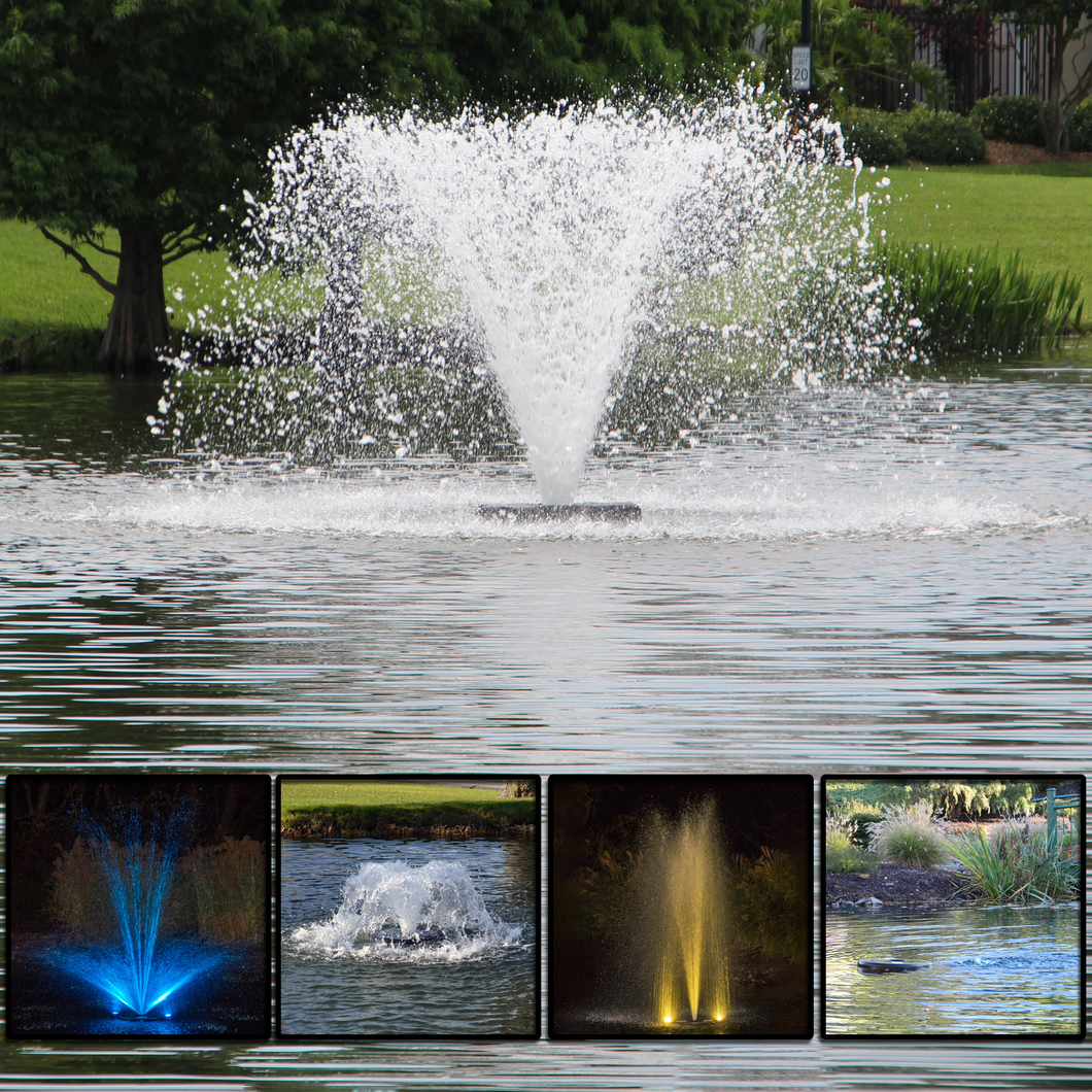 Deluxe Small Pond Package - 5 Spray Patterns, RGBW Lights, & QDC Included!!